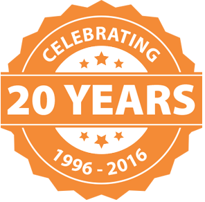 Celebrating 20 years in business