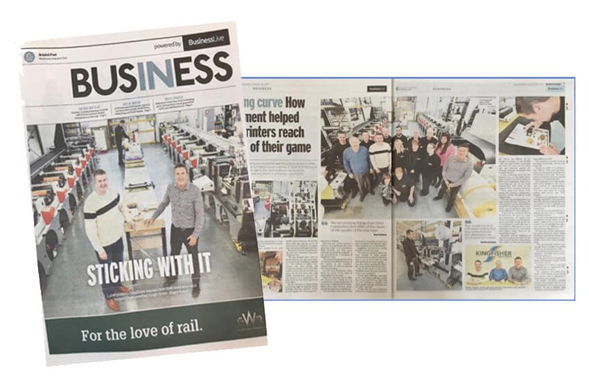 front page of the Bristol Post Business